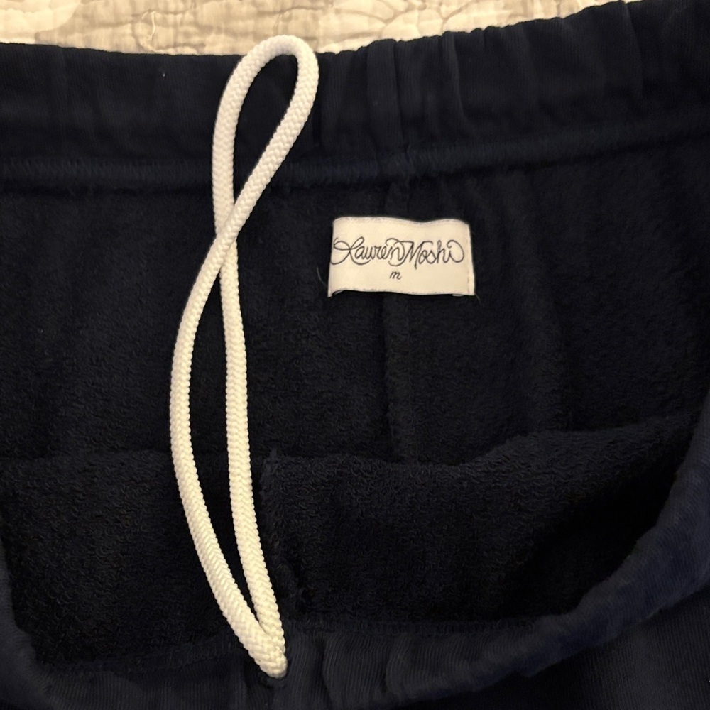 Lauren Moshi Bolt Joggers ~ Size Medium ~ Color Navy - Picture 4 of 10